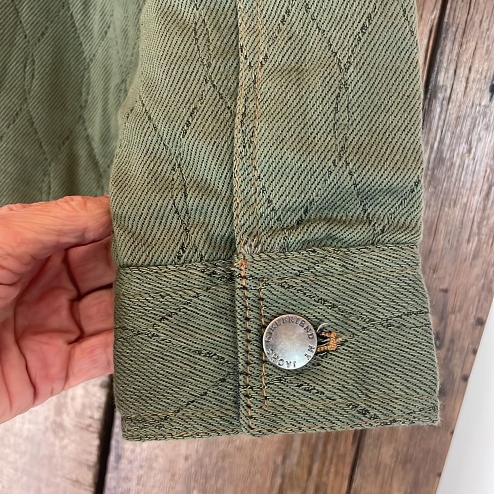 Jachs Girlfriend Size Small Woman’s Olive Green Quilted Jacket - Picture 9 of 13